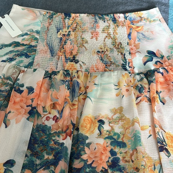 By Anthropology Asymmetrical Lace A-Line Midi Skirt size Large - Picture 5 of 6